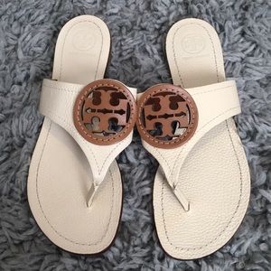 Tory Burch Leather Toe Sandal
